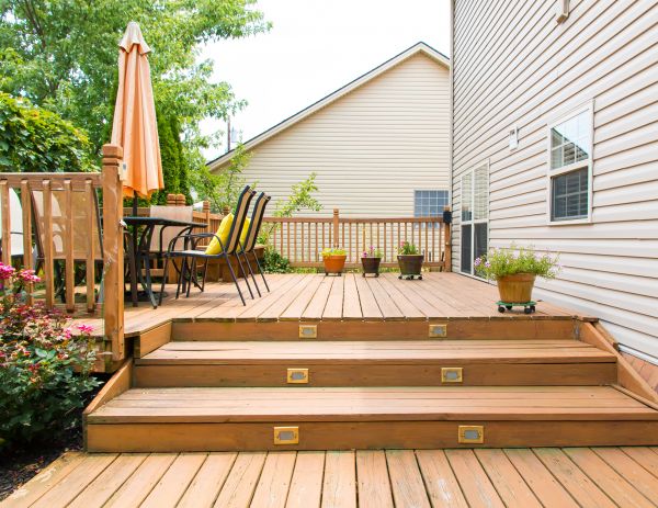Wooden Patio Installation in Eagle